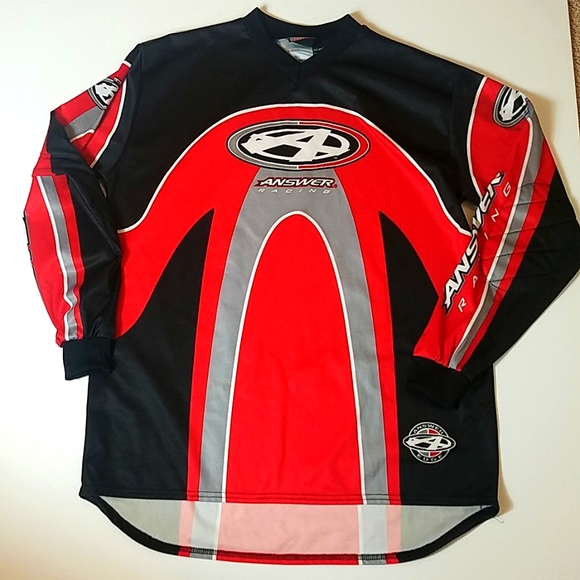 Answer dirt bike racing padded elbow racing shirt size small - Picture 1 of 8